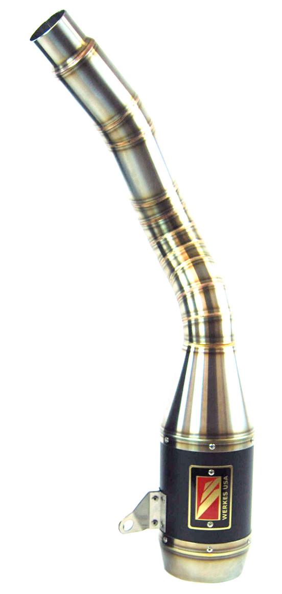Black Center GP Slip On Exhaust - For 15-16 Kawasaki Z800 - Click Image to Close