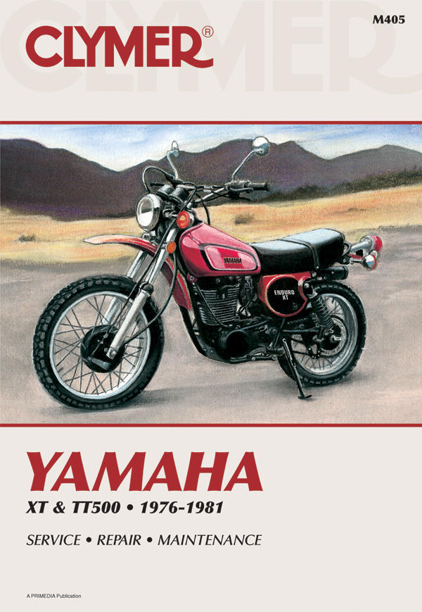 Shop Repair & Service Manual - Soft Cover - For 1976-1981 Yamaha XT500 & TT500 - Click Image to Close