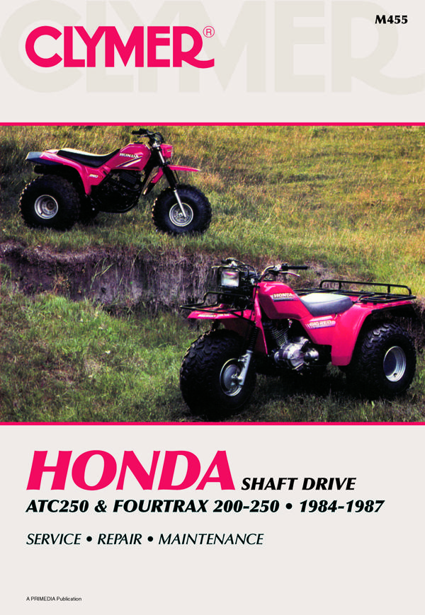 Shop Repair & Service Manual - Soft Cover - 1984-1987 Honda ATC250 & FourTrax 200 / 250 - Click Image to Close