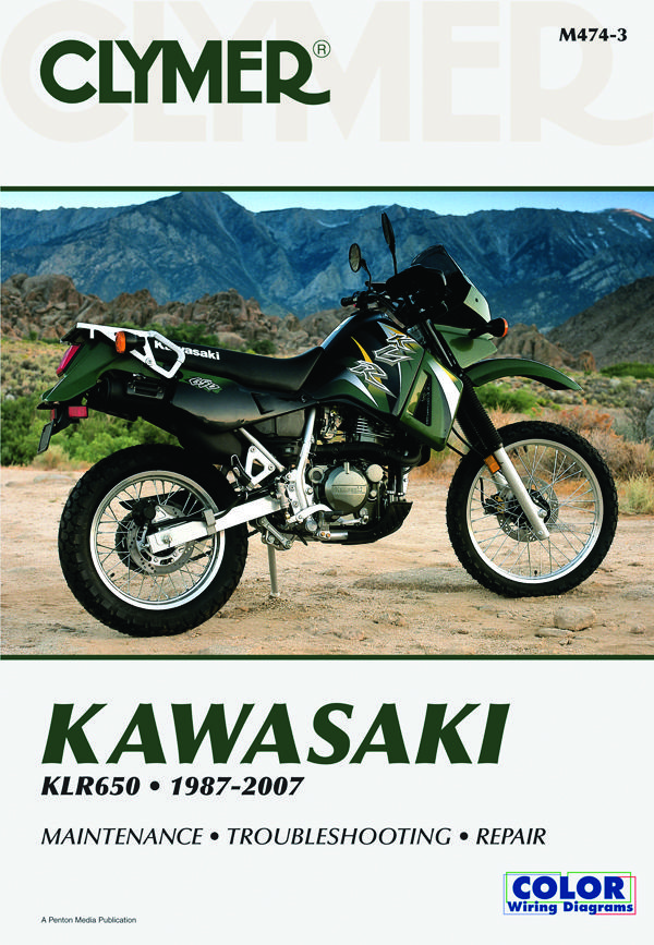 Clymer Shop Repair & Service Manual - Soft Cover For 1987-2007 Kawasaki KLR650 - Click Image to Close