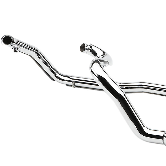 True Dual Head Pipes - For 07-08 Harley Davidson Touring - Click Image to Close