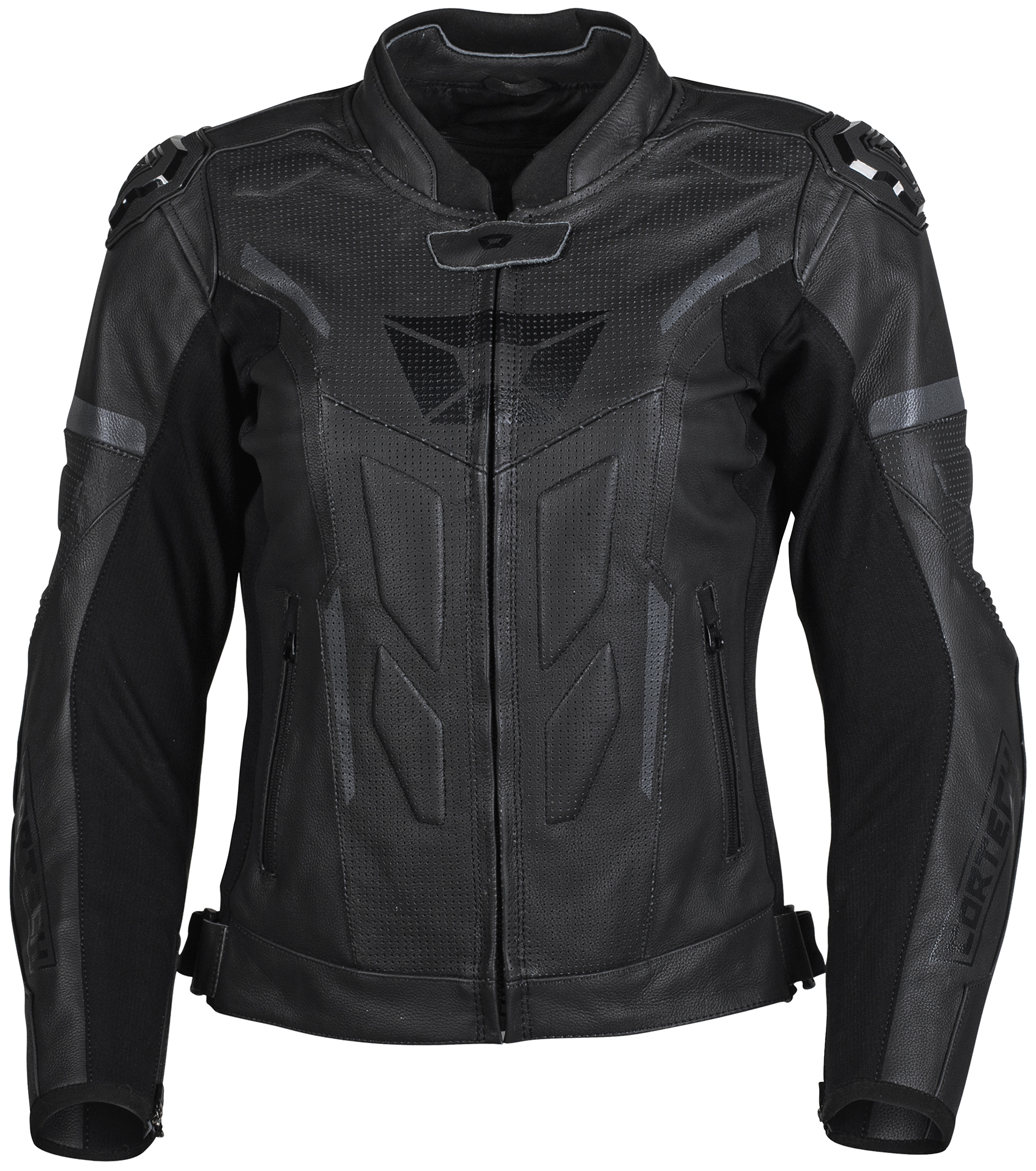 Men's Apex V1 Leather Armored Riding Jacket Black Medium - Click Image to Close