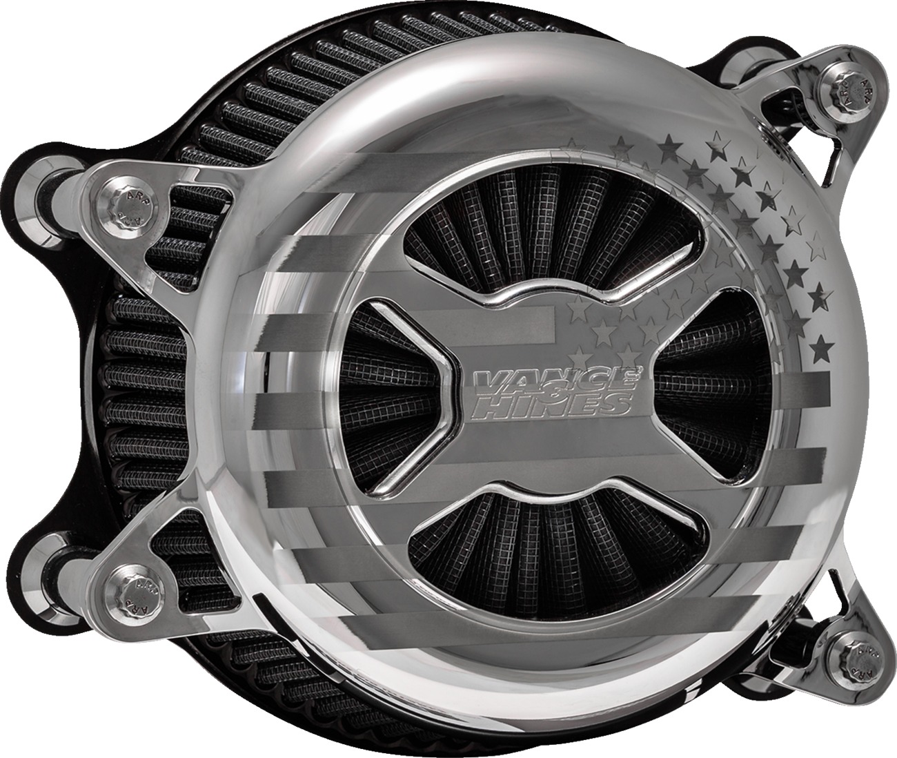Vance & Hines VO2 America Chrome Air Intake for M8 - Click Image to Close