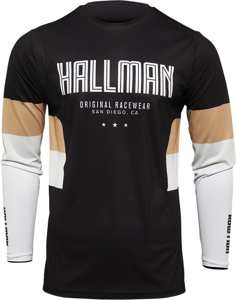Thor Hallman Differ Draft Jersey Black Tan Men's Medium - Performance race jersey, Black/Tan, Men's M - Click Image to Close