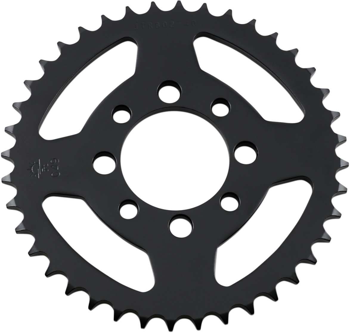 JT Steel Rear Sprocket 40T 428 Chain Natural For Kaw/Suz Models - Click Image to Close
