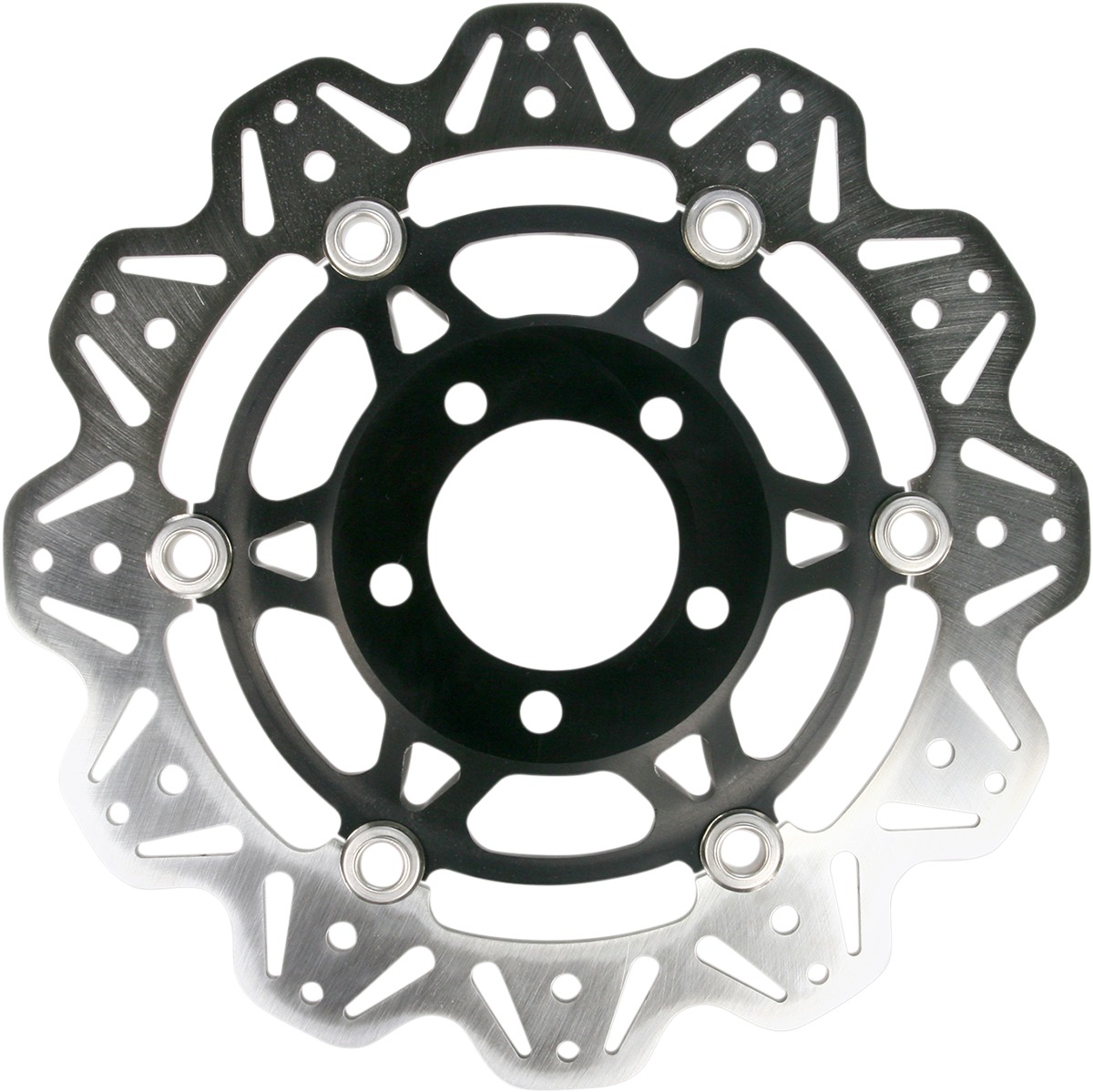 VEE Style Brake Rotor - Black Center - Click Image to Close