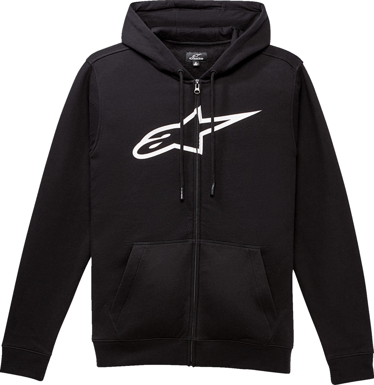Alpinestars Ageless II Fleece Black/White Large - Soft fleece hoodie in black/white, size large - Click Image to Close