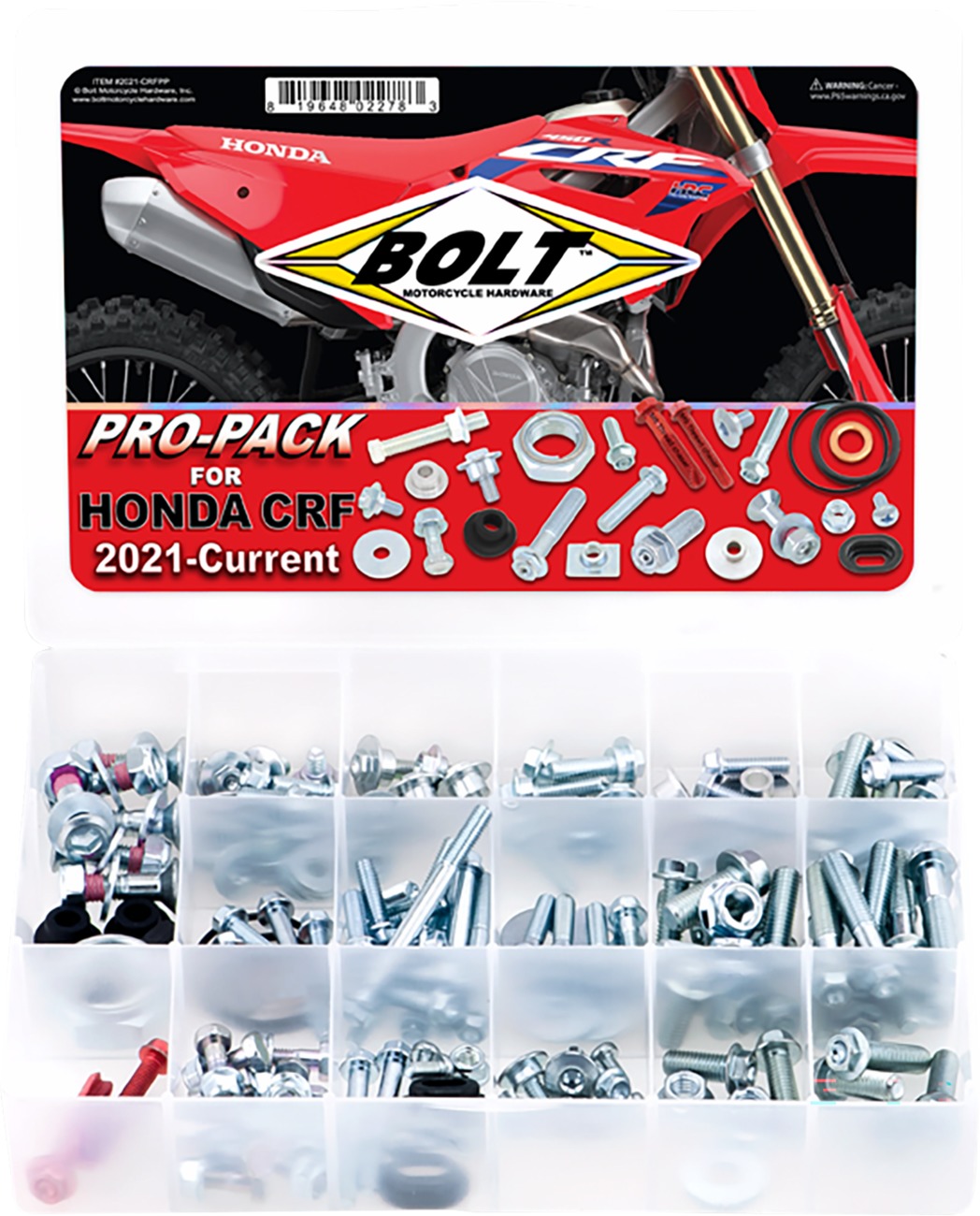 BOLT Pro Pack Hardware Kit For Honda CRF250R CRF450R 2021-2025 - Model-specific hardware kit For Honda CRF250R/450R 2021-2025 - Click Image to Close