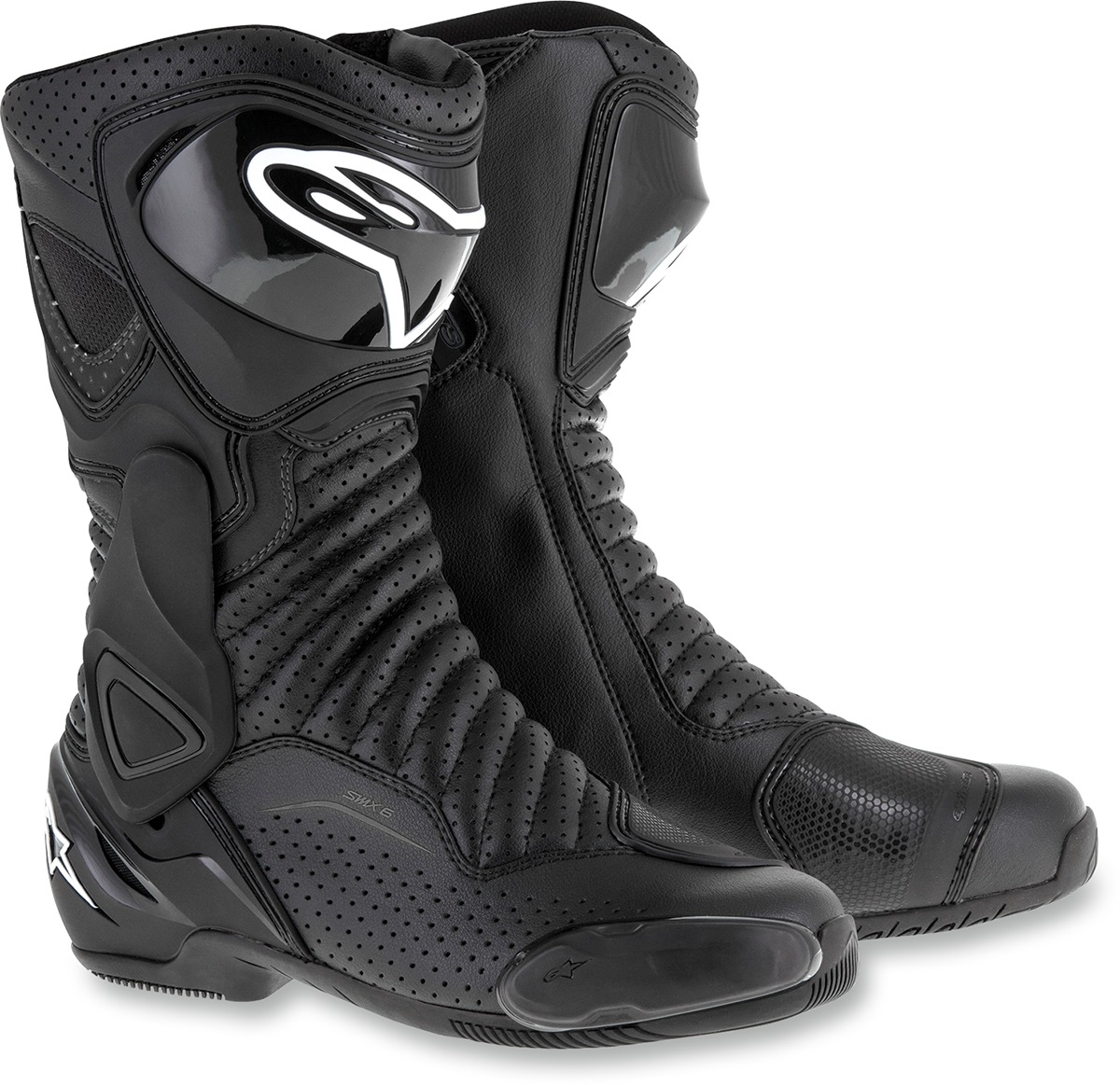 SMX-6v2 Vented Street Riding Boots Black US 12.5 - Click Image to Close