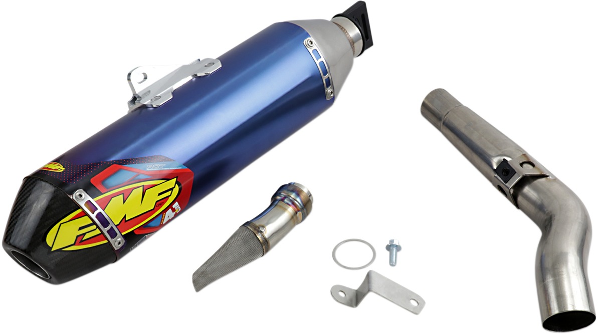 Blue Factory 4.1 RCT Slip On Exhaust w/Ti Mid Pipe - For 19-22 Kawasaki KX450 KX450X - Click Image to Close
