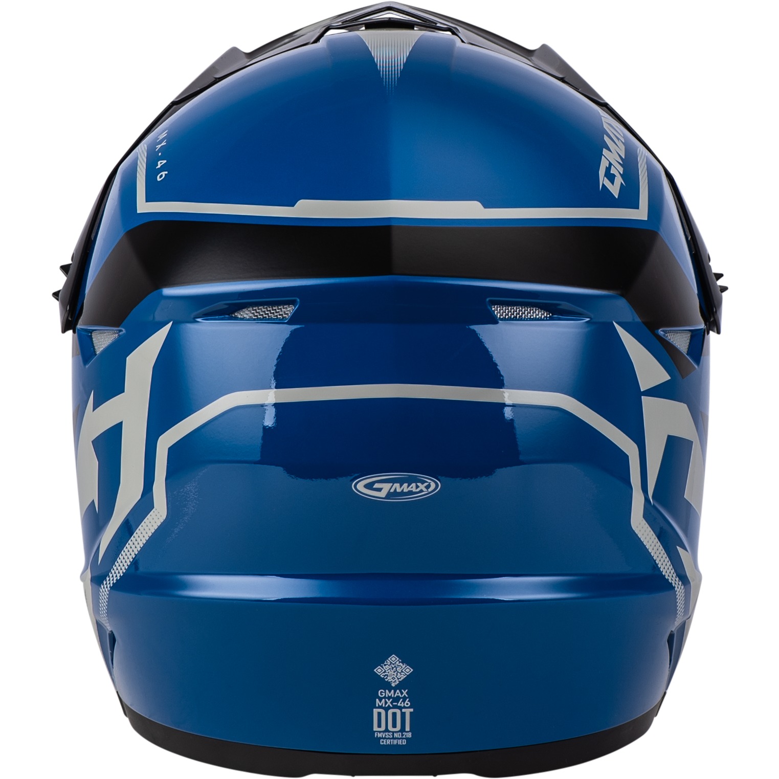 MX-46 Compound Helmet Black/Blue/Grey X-Small - Click Image to Close