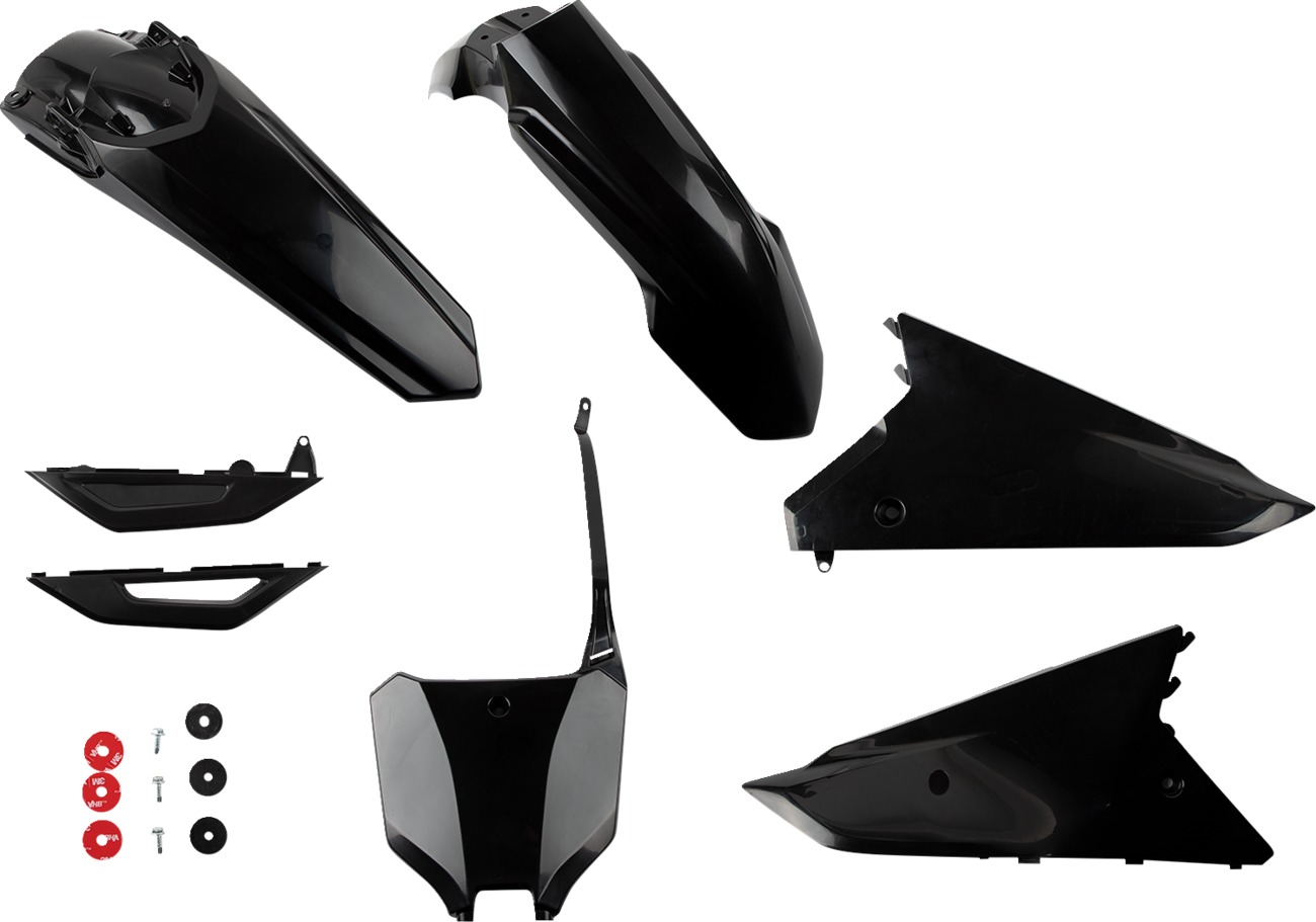 UFO Complete Honda Plastic Kit Black - HOKIT125-001 - Click Image to Close