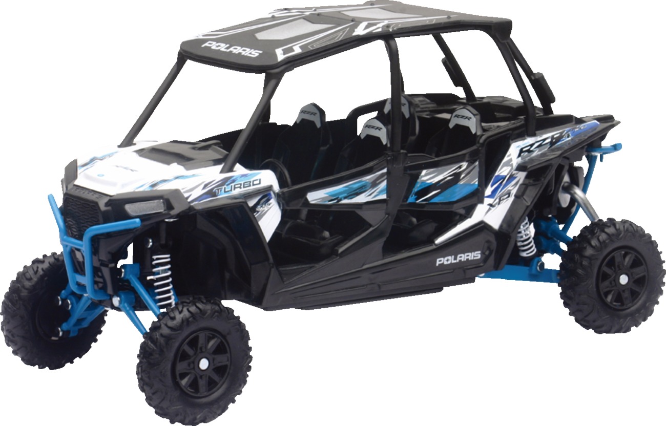 Polaris RZR XP4 Turbo White 1:18 Scale UTV Replica by New Ray Toys - Click Image to Close