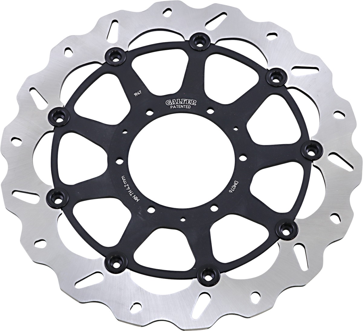 Floating Wave Front Brake Rotor - Left - For 08-16 Honda CBR1000RR - Click Image to Close