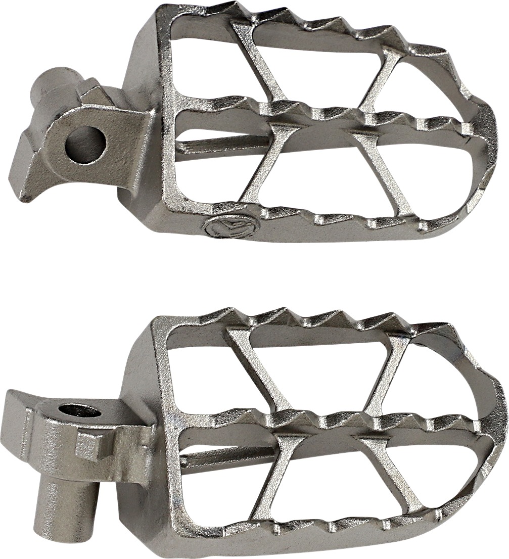 Moose ND Series Footpegs Chrome Stainless Fits Kawasaki KX250F KX125 KX250 - Click Image to Close