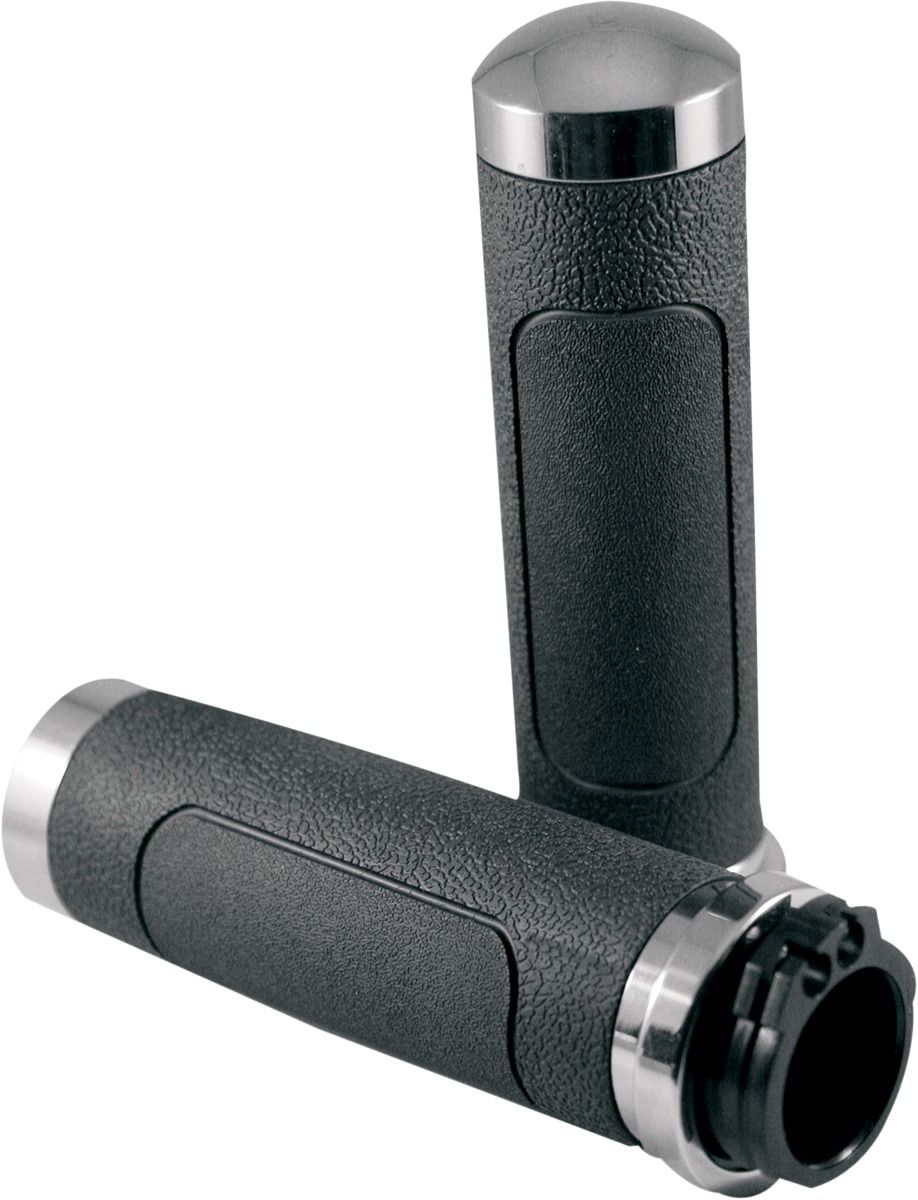 V-cruiser Grips W/Cable Throttle Chrome - For 84-20 Harley-Davidson - Click Image to Close