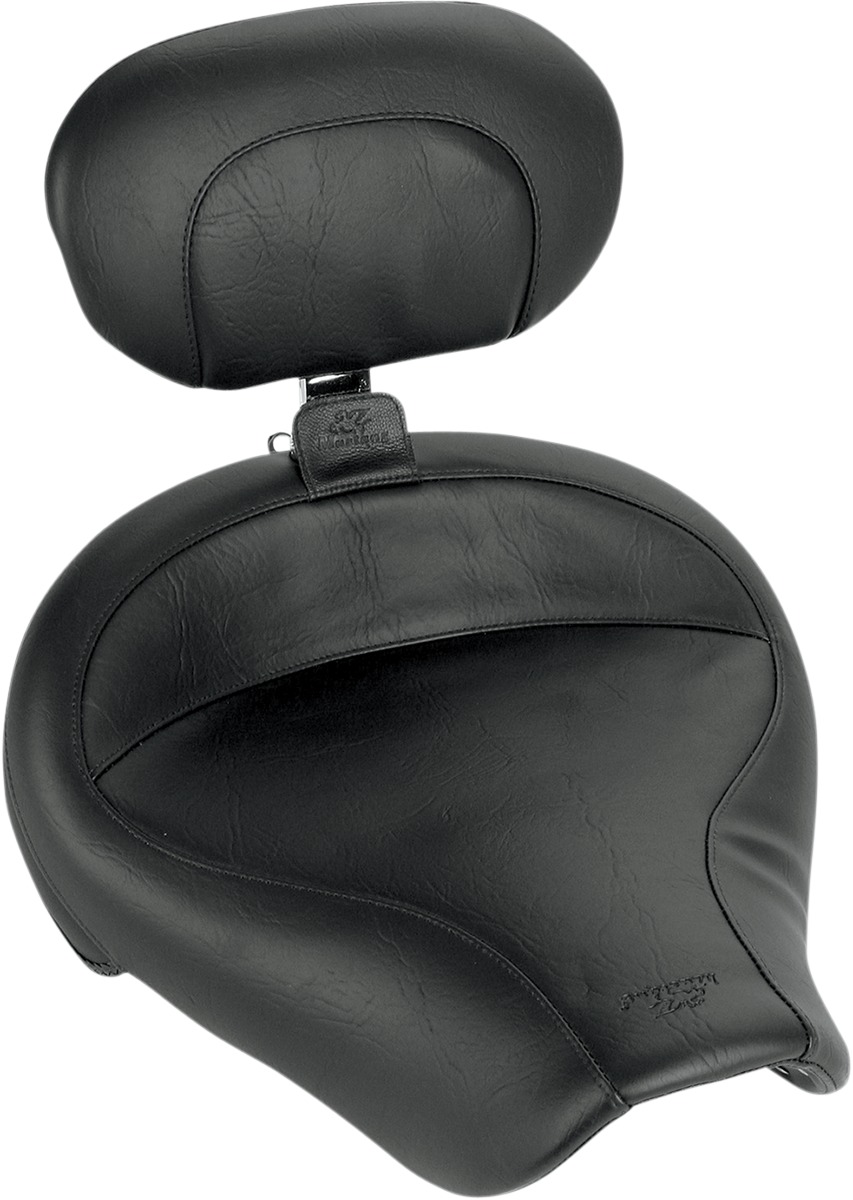 Mustang Wide Vintage Solo Seat w/ Driver Backrest 79129 For 96-03 HD Dyna - Click Image to Close