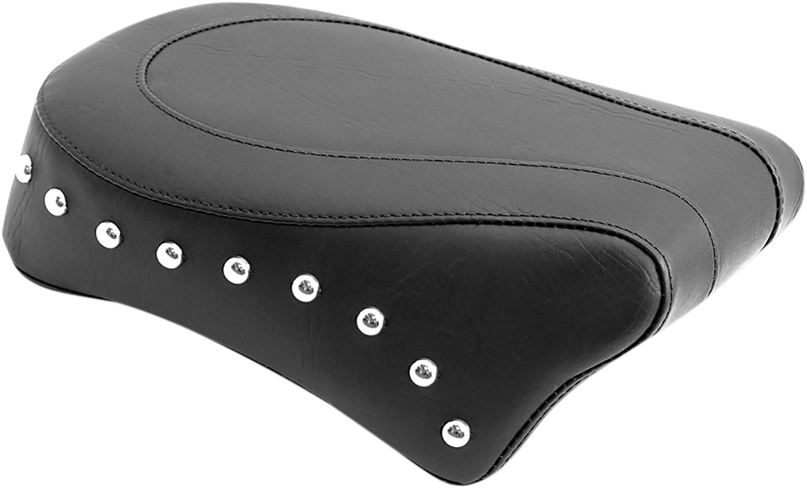 Concho Skirt Studded Vinyl Pillion Pad - For 96-05 HD Dyna - Click Image to Close