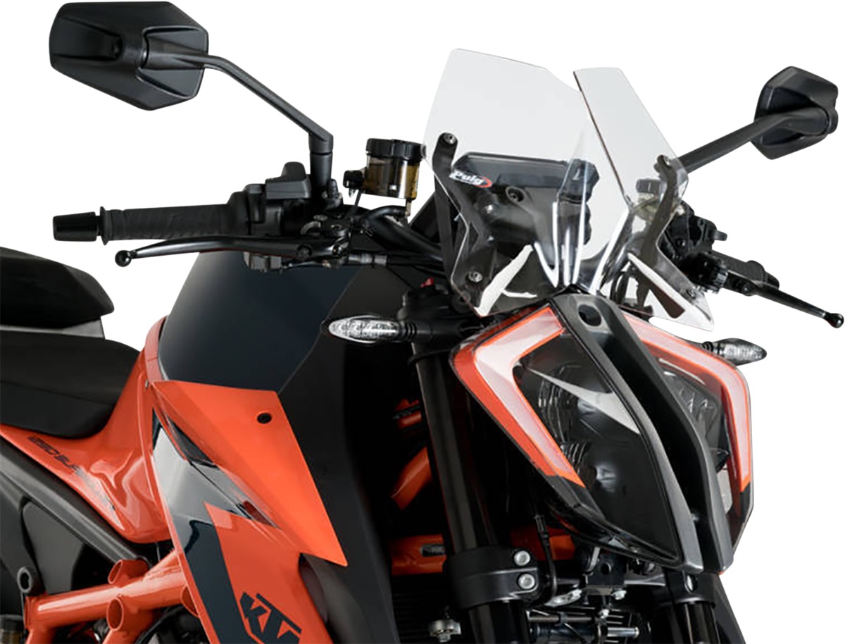 Puig New Generation Windscreen Clear For KTM 1290 Super Duke R/EVO - Clear windscreen for KTM 1290 Super Duke R/EVO - Click Image to Close