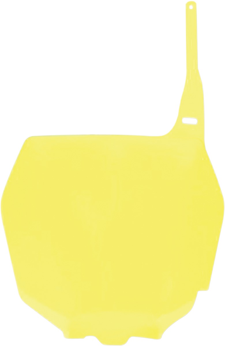 UFO Replacement Front Number Plate Yellow For Suzuki RM/RMZ - Front number plate for Suzuki RM/RMZ models - Click Image to Close