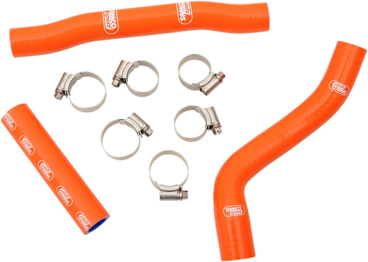 Orange Race Hose Kit w/Clamps - For 16-18 KTM 250/350 SX-F 350 EXC-F - Click Image to Close