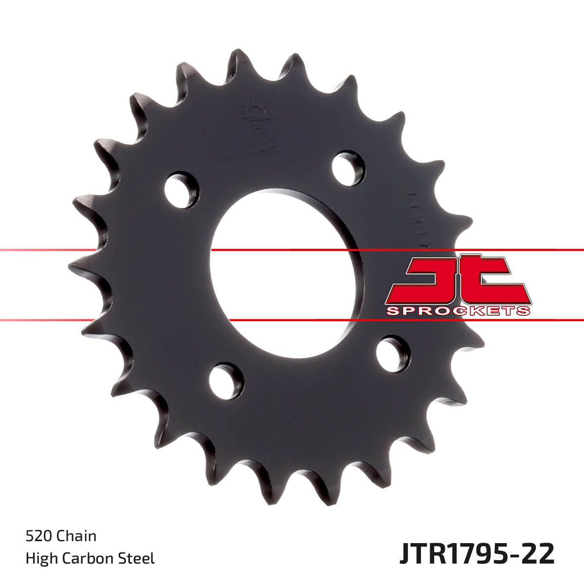 Steel Rear Sprocket - 22 Tooth 520 - For 89-06 LT80 Quadsport & KFX80 - Click Image to Close