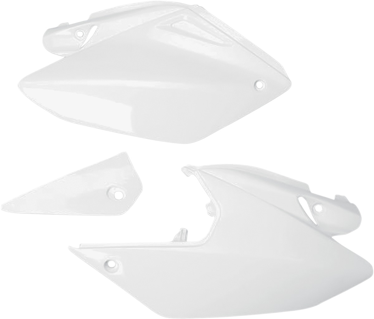UFO Side Number Plates White Fits Honda CRF250X - Click Image to Close