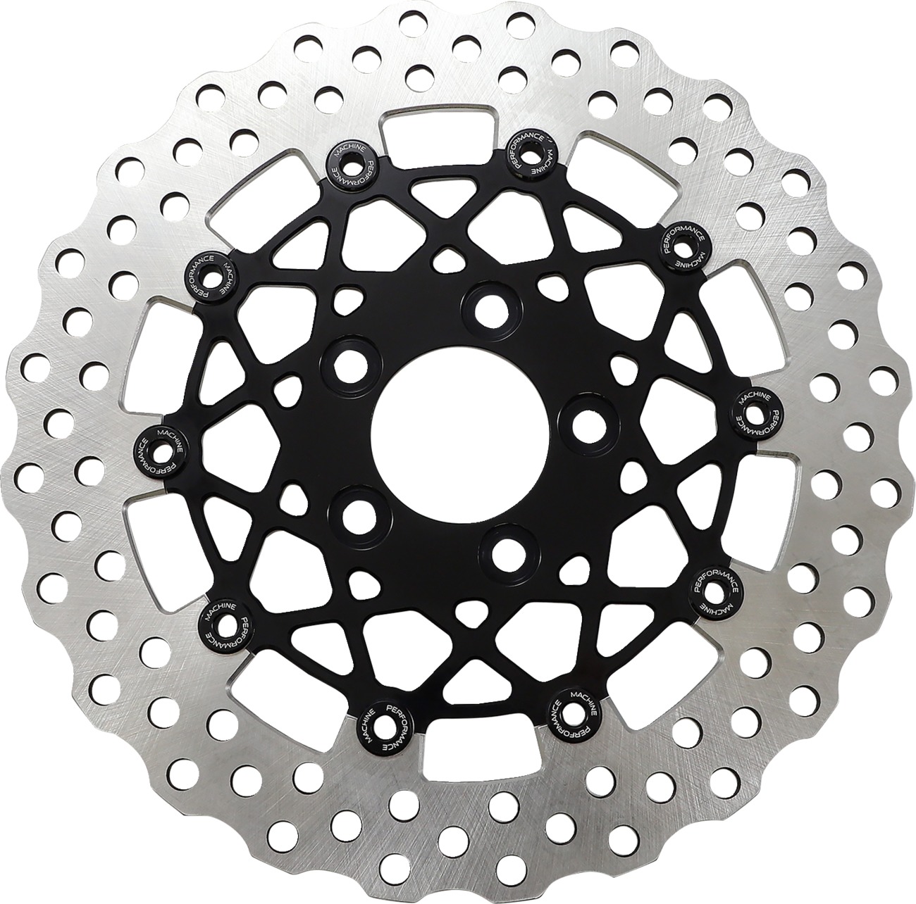 Performance Machine Speedstar Rear Brake Rotor 11.5in Black Harley For Harley-Davidson - Click Image to Close