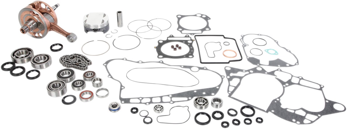 Engine Rebuild Kit w/ Crank, Piston Kit, Bearings, Gaskets & Seals - 04-05 TRX450R - Click Image to Close