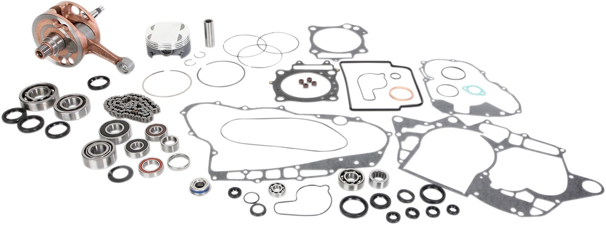 Engine Rebuild Kit w/ Crank, Piston Kit, Bearings, Gaskets & Seals - For 04-05 TRX450R - Click Image to Close