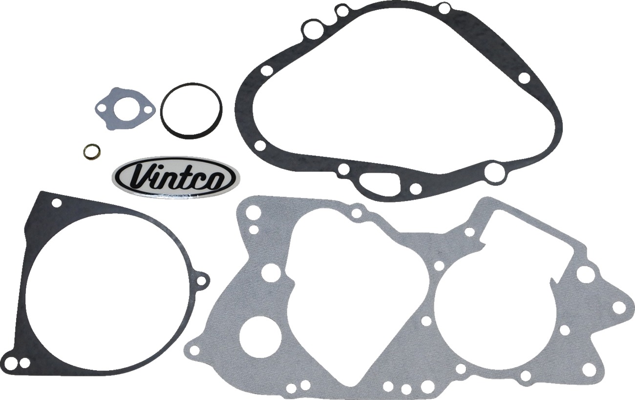 Lower Engine Gasket Kit - Fits Many 71-77 Suzuki RM100 RM125 RV125 TC125 TM100 TM125 TS125 - Click Image to Close