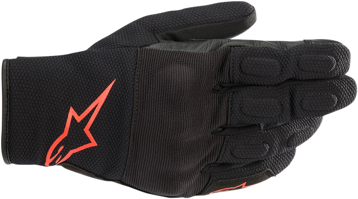 S-Max Drystar Street Riding Gloves Black/Red Medium - Click Image to Close