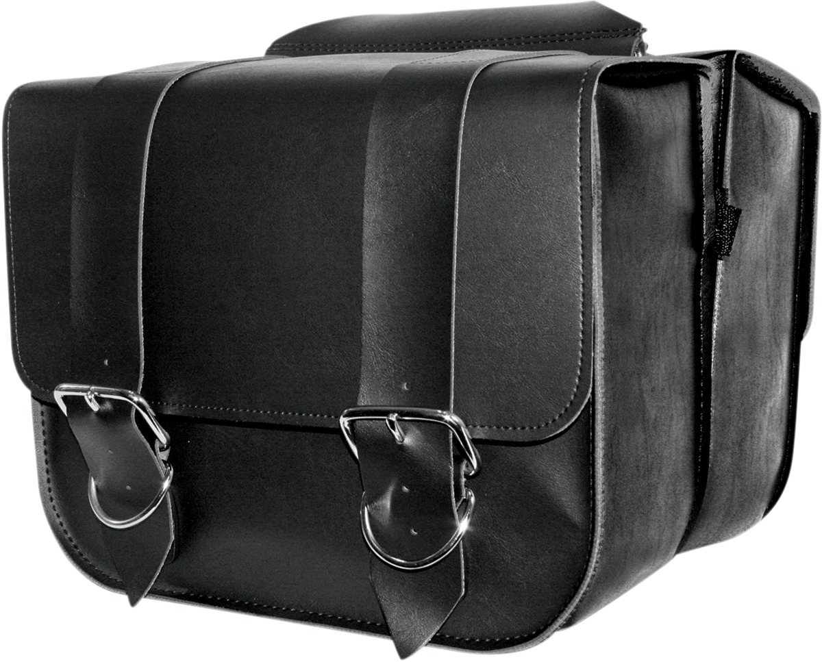 Willie & Max Touring Saddlebags 14"x13"x5.5" Black Vinyl - Click Image to Close