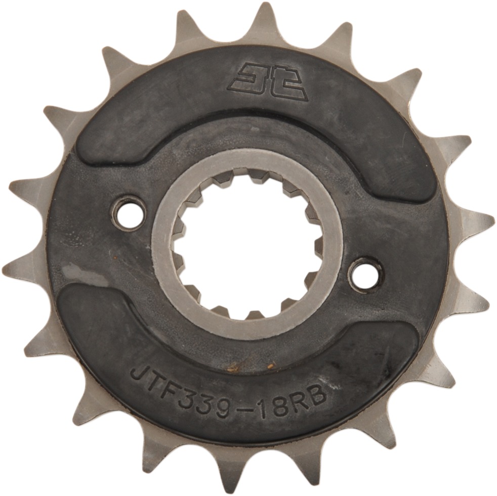 Front Steel Countershaft Sprocket w/ Rubber Damper - 18 Tooth 530 - Click Image to Close