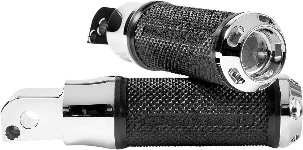 Performance Machine Apex Passenger Footpegs Chrome - Click Image to Close