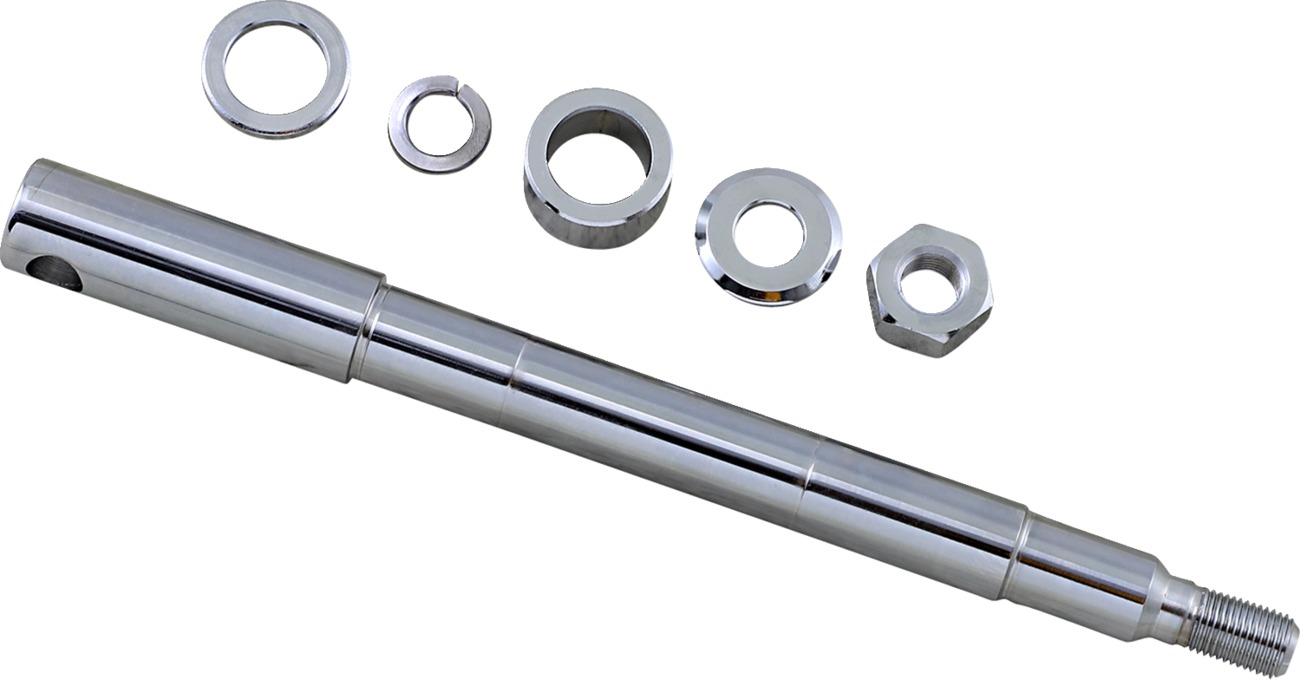 Drag Specialties Front Axle Kit Chrome For Harley-Davidson Models - Front axle kit for select Harley-Davidson - Click Image to Close