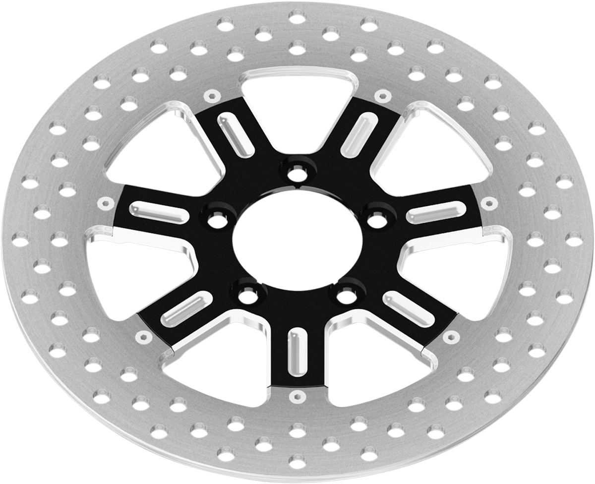 Delmar Floating Front Left Brake Rotor 300mm Contrast - Harley - Click Image to Close