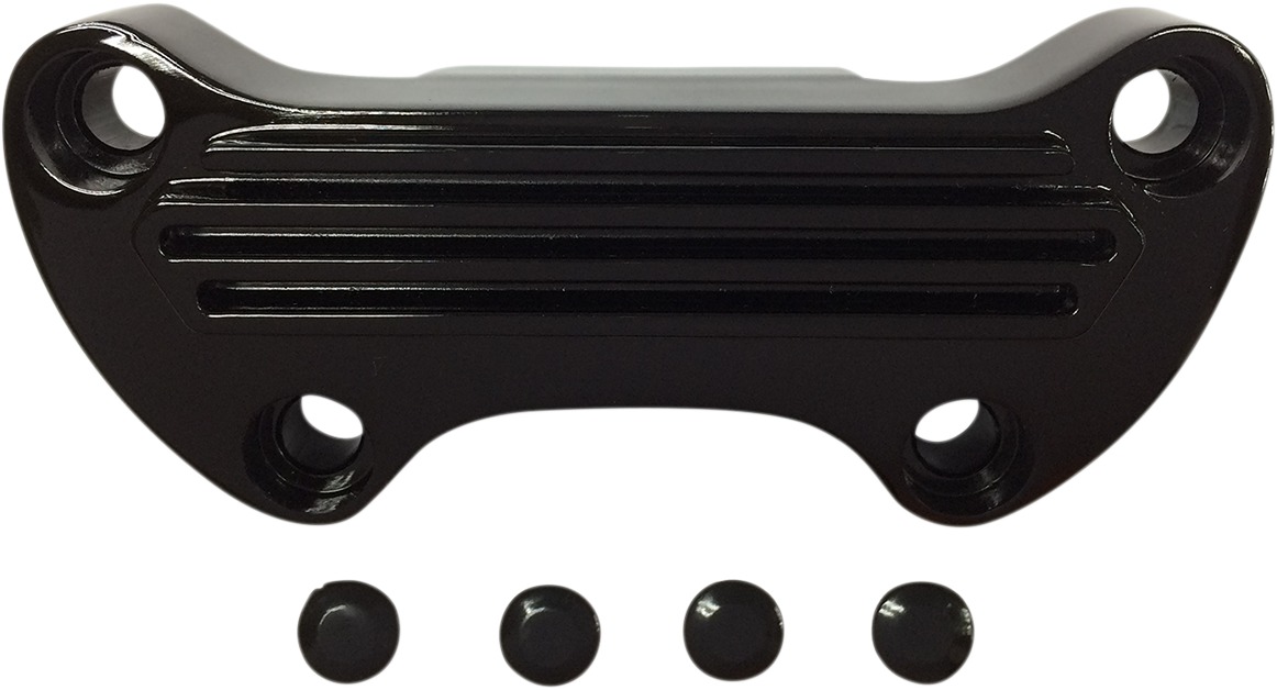 Drag Specialties Handlebar Clamp Black for 1in Bars 74-17 Harley - Fits 1in bars, 74-17 Harley with 3.5in risers - Click Image to Close