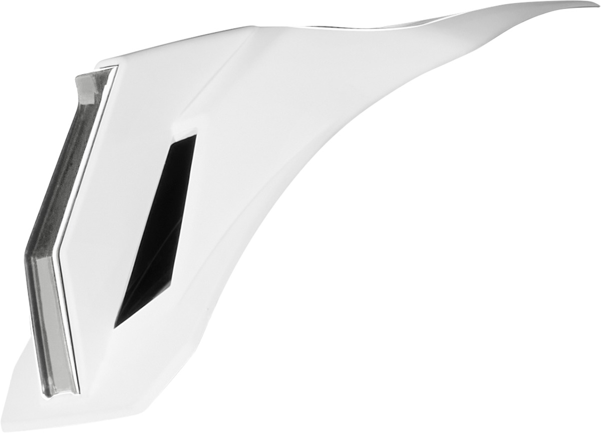 ICON Airform Helmet Speedfin White Silver One Size - Replacement speedfin for ICON Airform helmets - Click Image to Close
