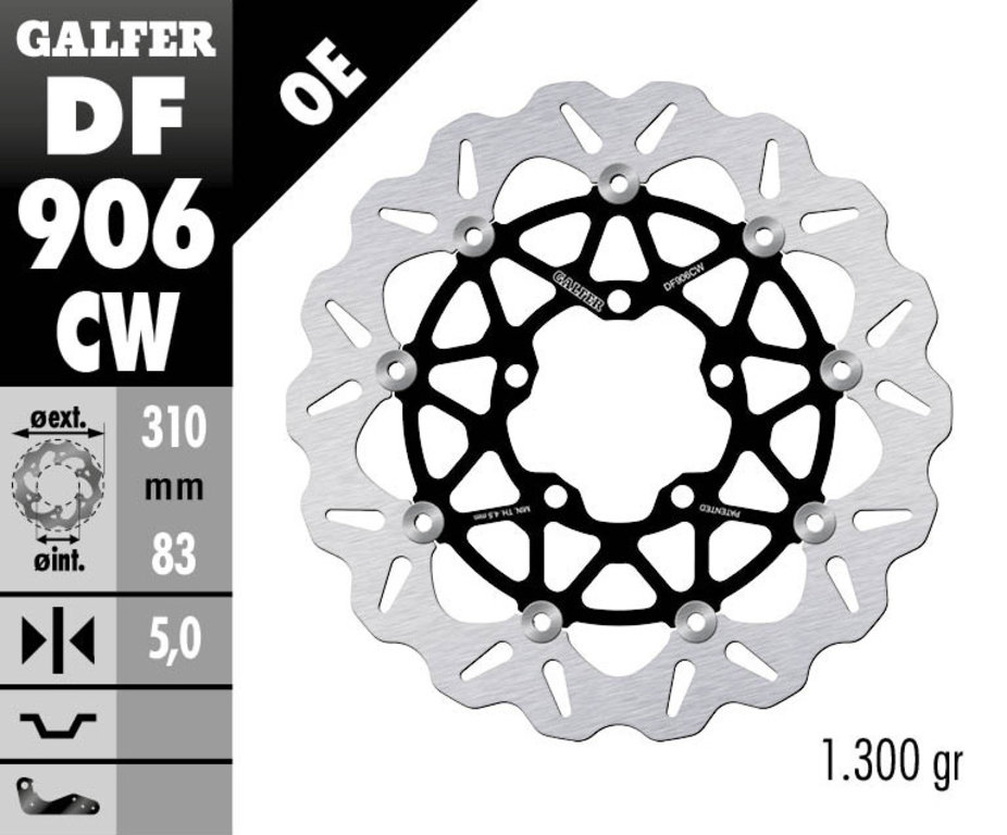 Floating Wave Brake Rotor - Front Disc - Click Image to Close