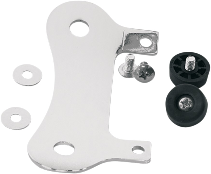 Mustang Stud Plate Mounting Kit Chrome For Harley Softail - Solo seat mount kit For Harley Softail models - Click Image to Close