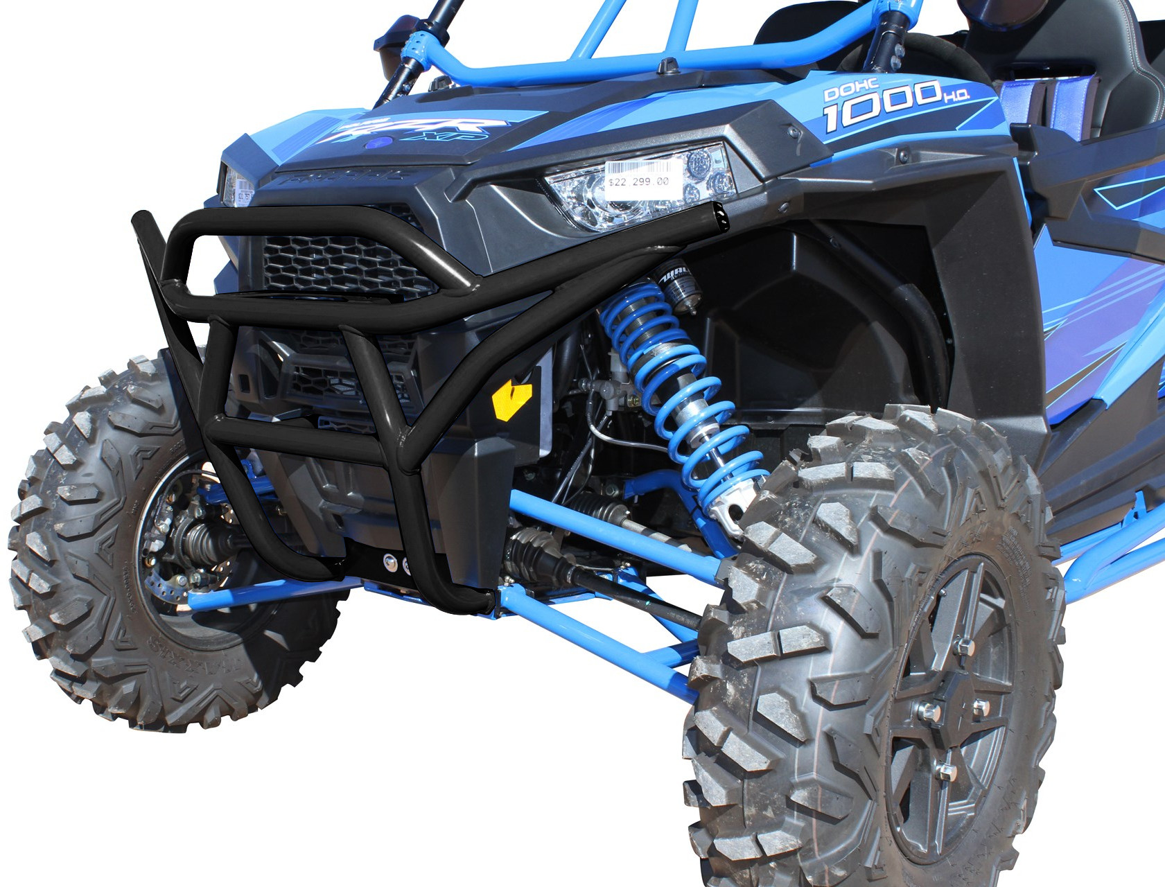 Black RacePace Front Bash Bumper - For 15-16 Polaris RZR 1000 & 900 - Click Image to Close