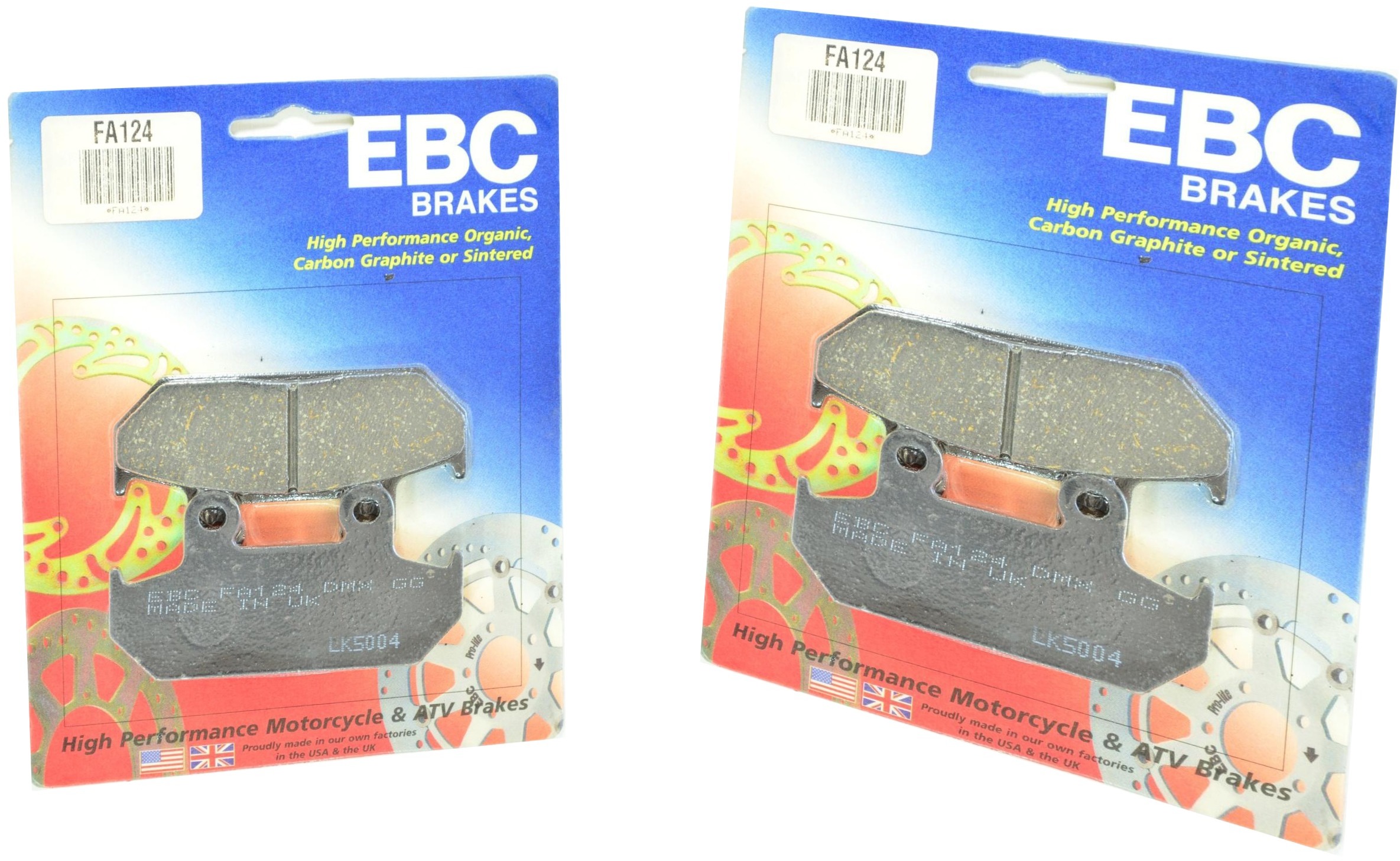 Standard Organic Brake Pads Front Set - Click Image to Close