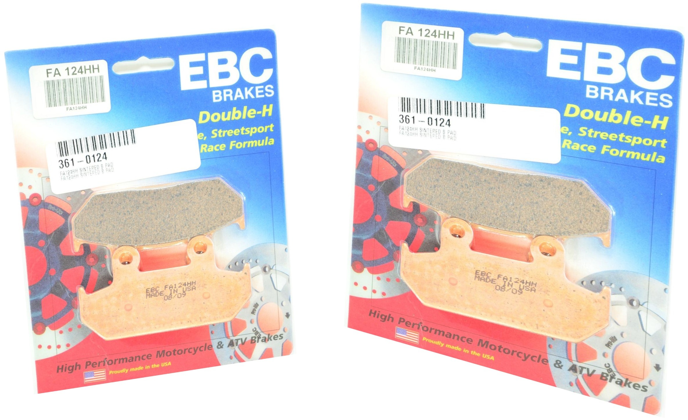 Sintered Double-H Brake Pads Front Set - Click Image to Close