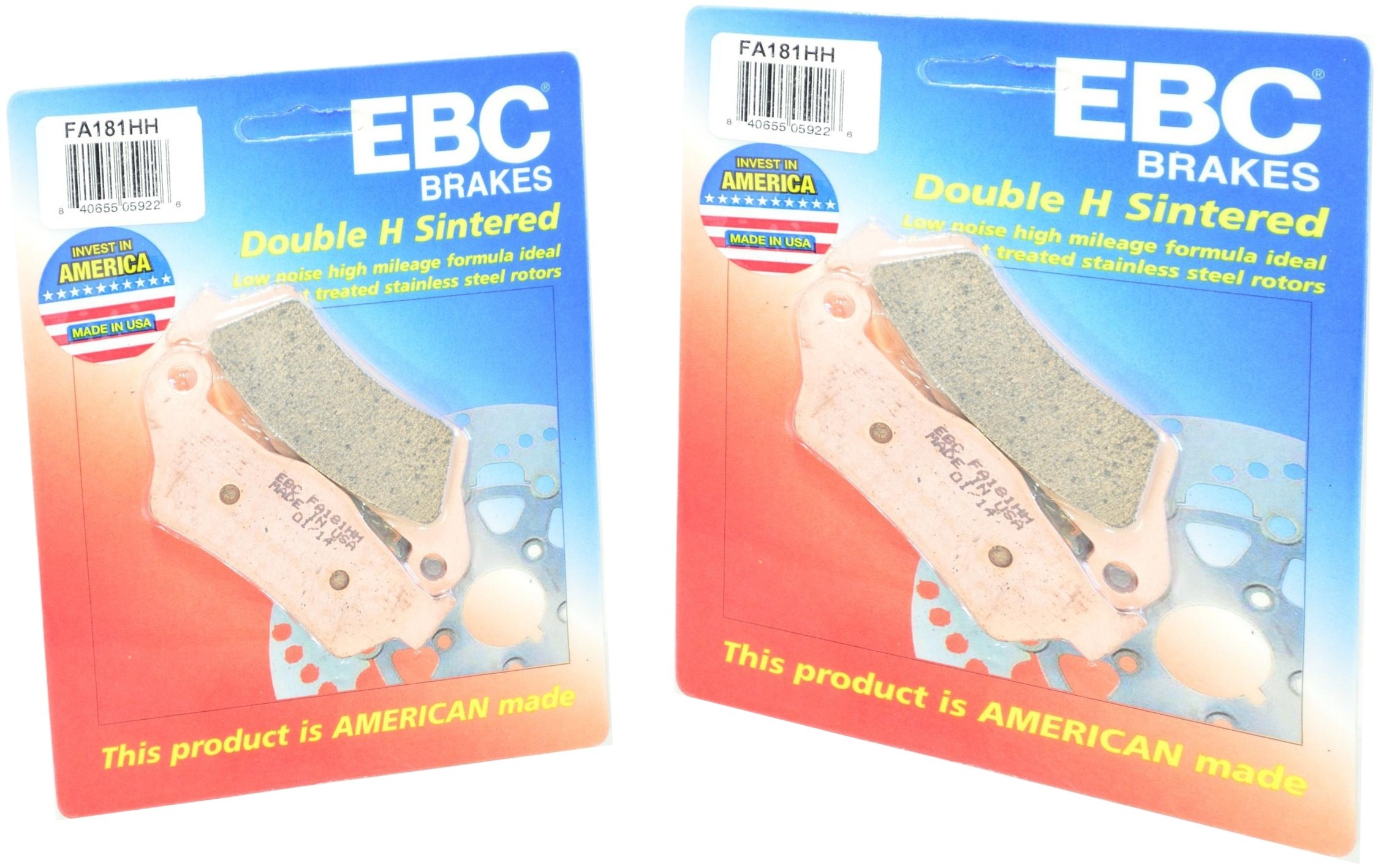 Sintered Double-H Brake Pads Front Set - Click Image to Close