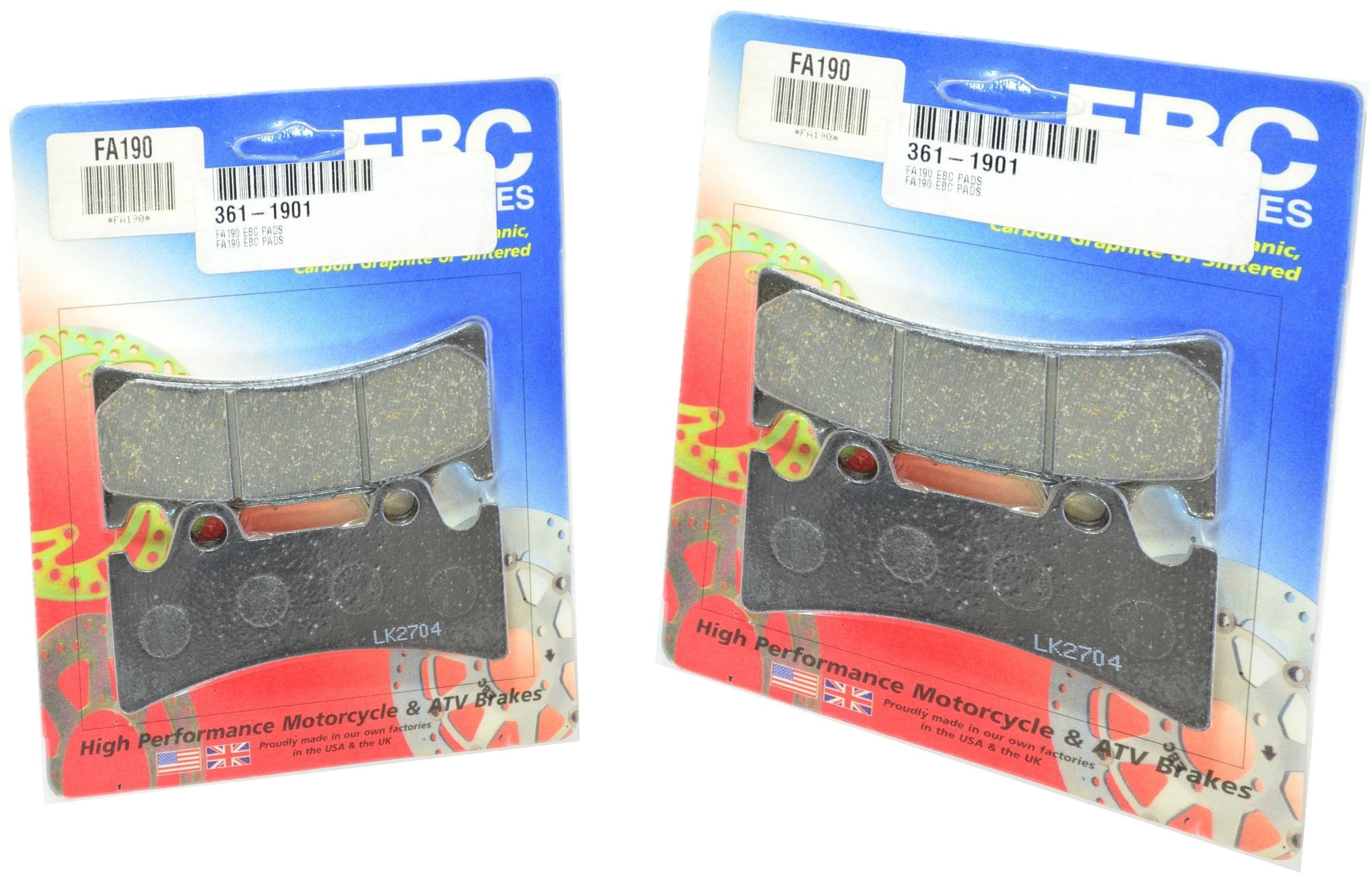 Standard Organic Brake Pads Front Set - Click Image to Close