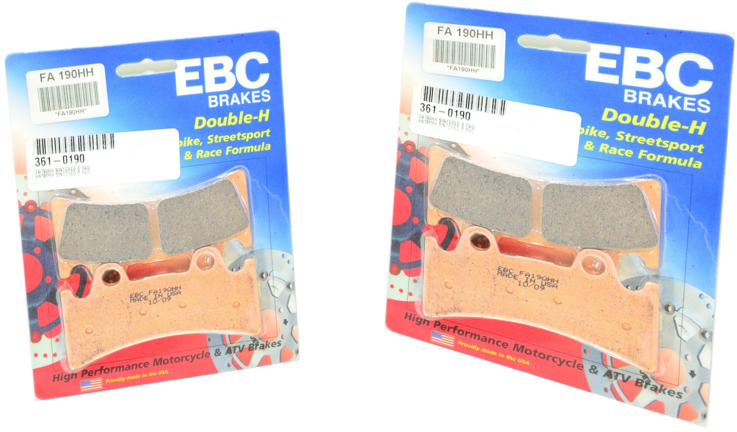 Sintered Double-H Brake Pads Front Set - Click Image to Close