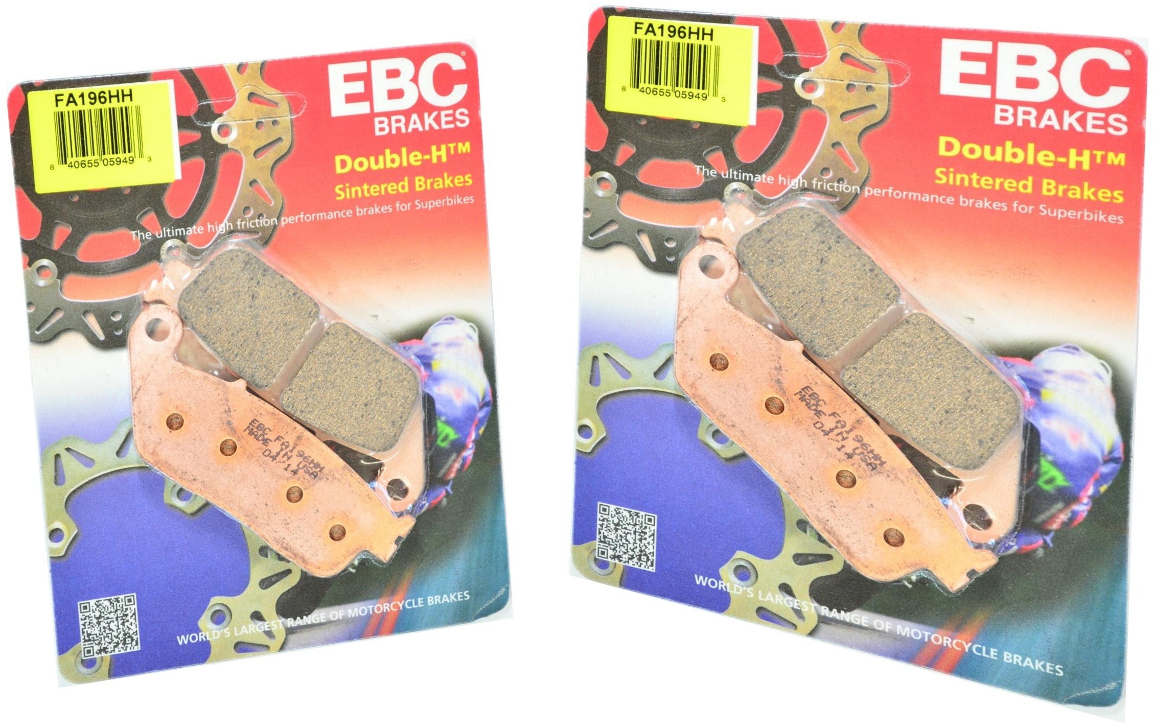 Sintered Double-H Brake Pads Front Set - Click Image to Close