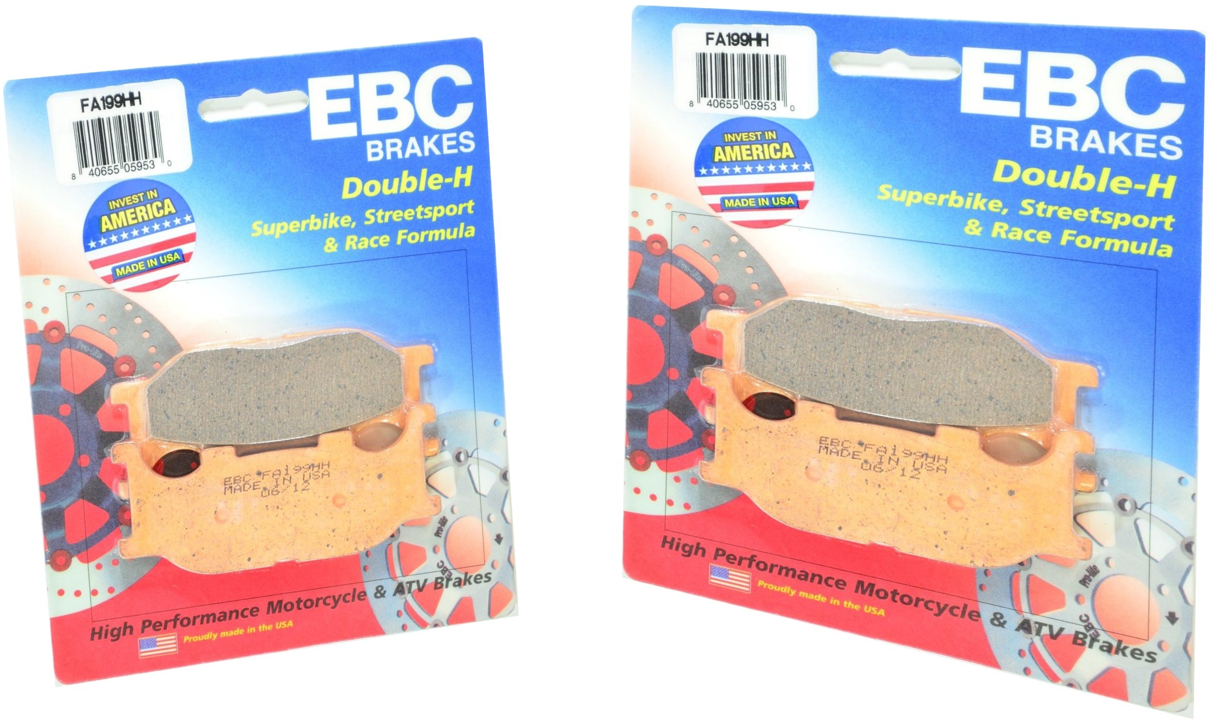 Sintered Double-H Brake Pads Front Set - Click Image to Close