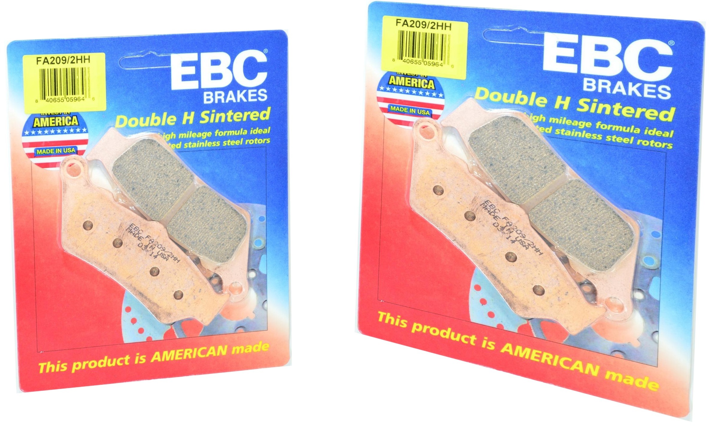 Sintered Double-H Brake Pads Front Set - Click Image to Close